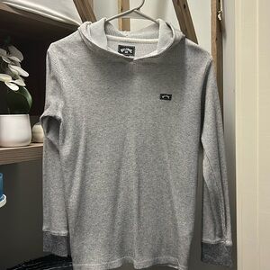 Long sleeve grey light weight Billabong boys size M